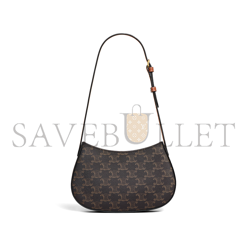 CELINE MEDIUM TILLY BAG IN TRIOMPHE CANVAS AND CALFSKIN 115702CUZ.04LU (22*13.5*4cm) CELINE MEDIUM TILLY BAG IN TRIOMPHE CANVAS AND CALFSKIN 115702CUZ.04LU (22*13.5*4cm)